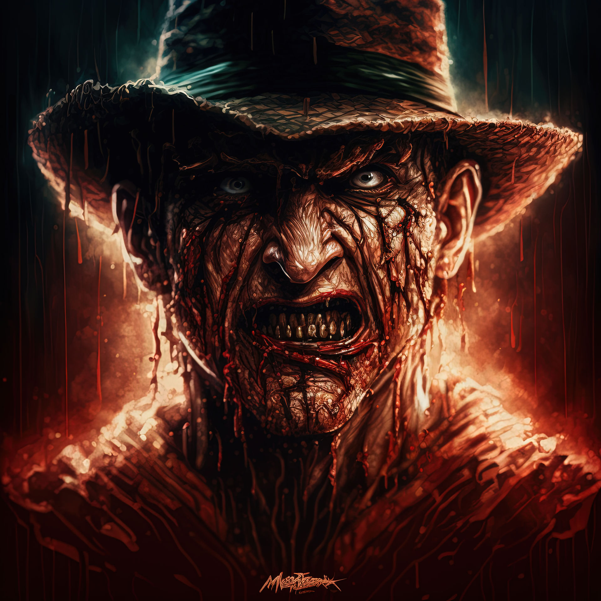 freddy krueger ai art