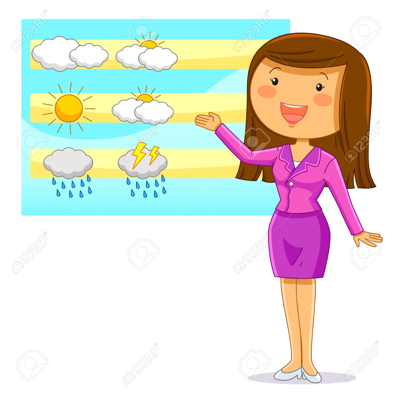 weather report clipart