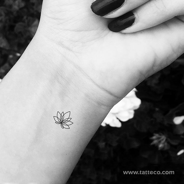 small lotus tattoo