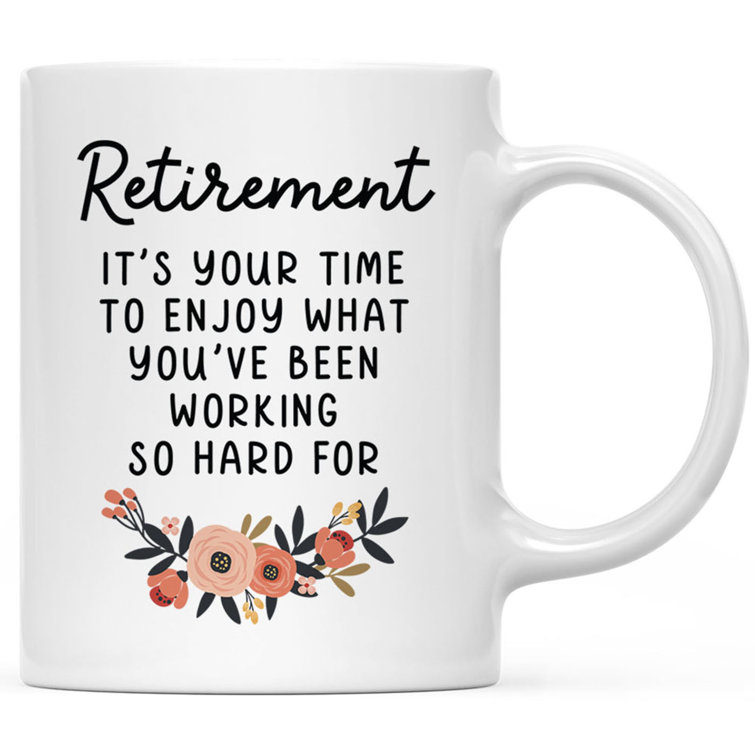 retirement coffee mugs