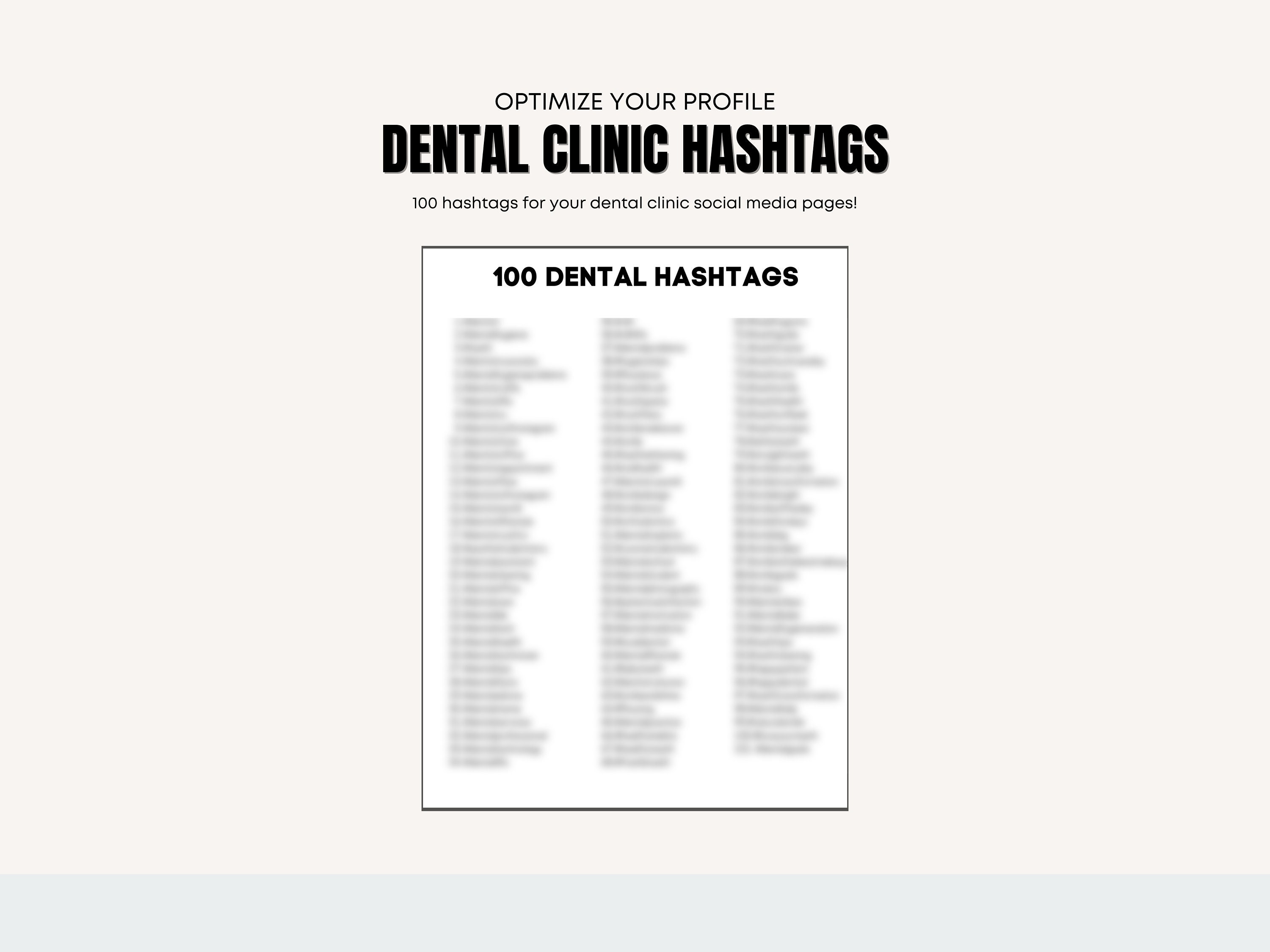 dental hashtags