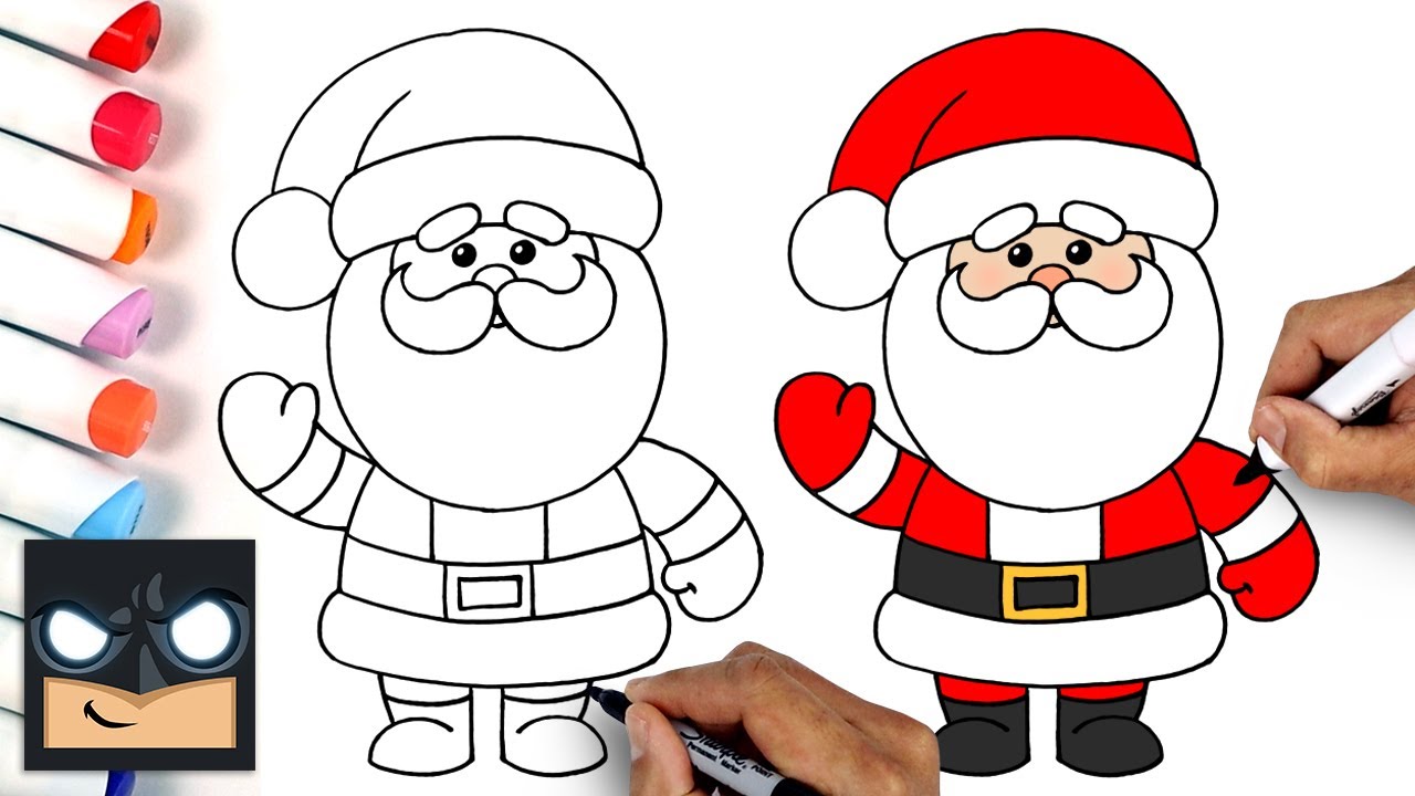 easy drawing santa claus