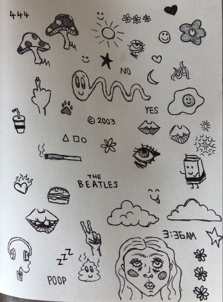 easy indie drawings