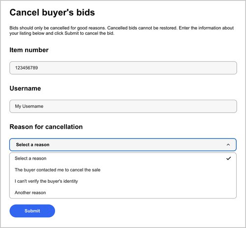 ebay retract bid