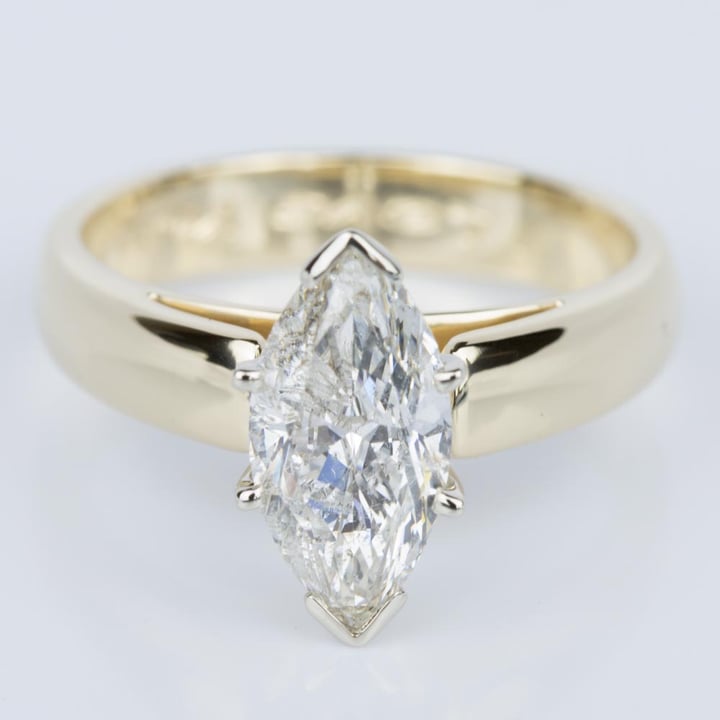 cathedral marquise diamond ring