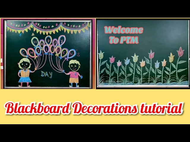 class room black board decoration