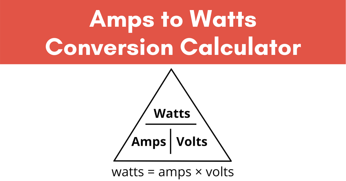 13 amps in watts