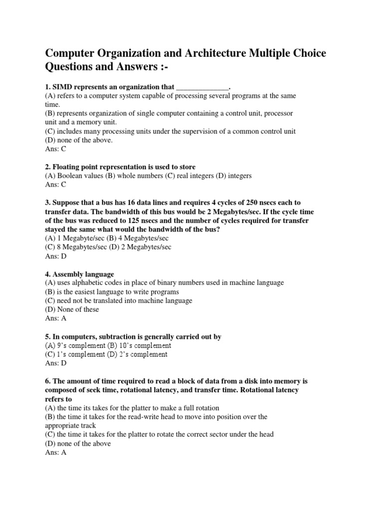 coa interview questions