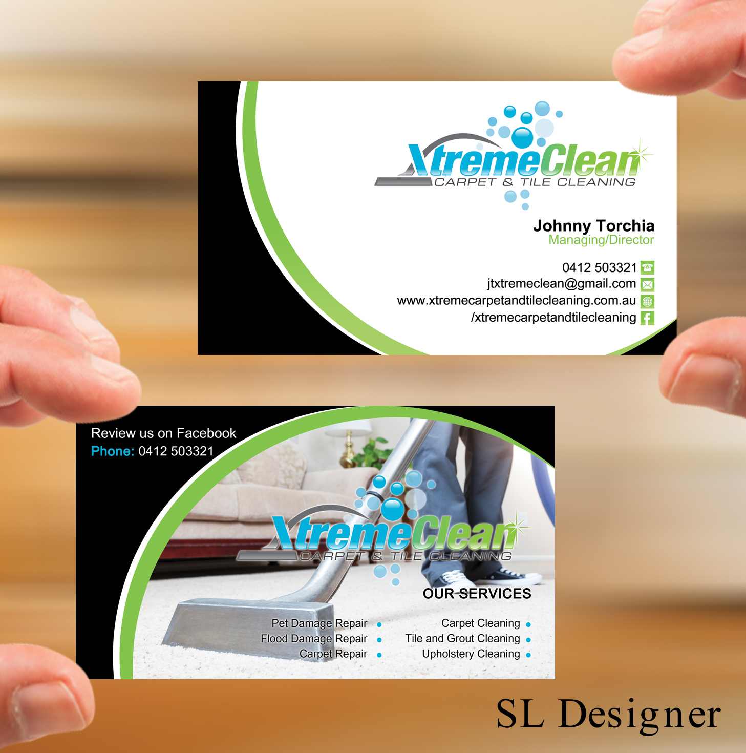 carpet cleaning business cards