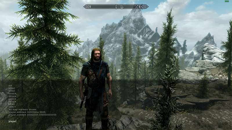 skyrim noclip command