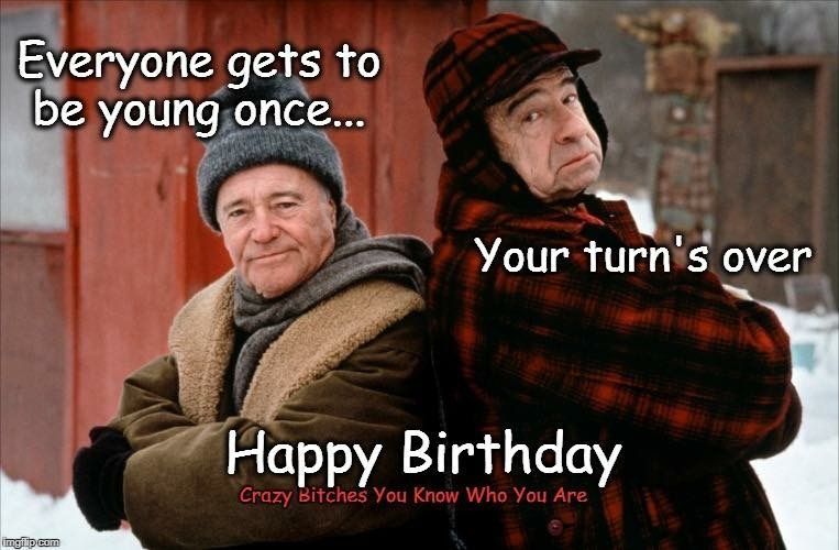 happy birthday grumpy old man meme