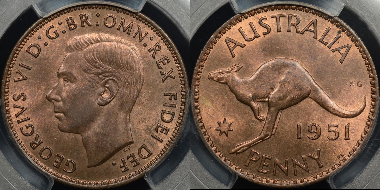 1951 penny australia