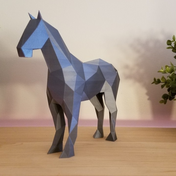 low poly horse model free