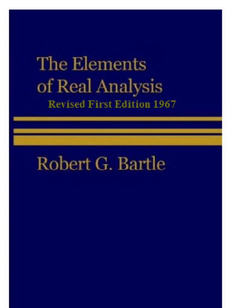 elements of real analysis bartle pdf