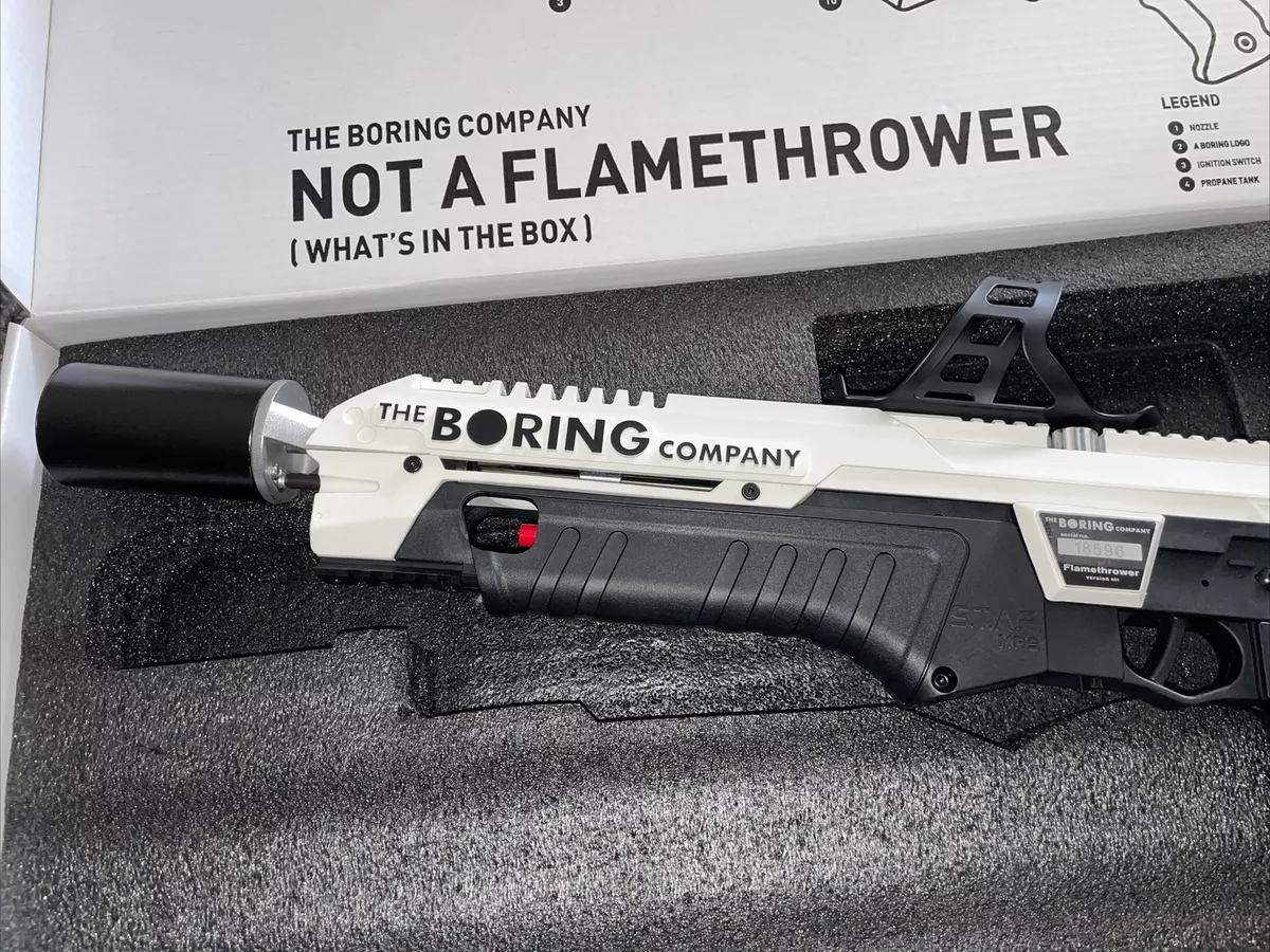 elon musk flamethrower price