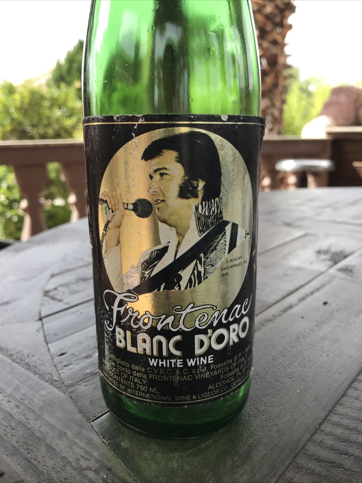 elvis wine bottle worth