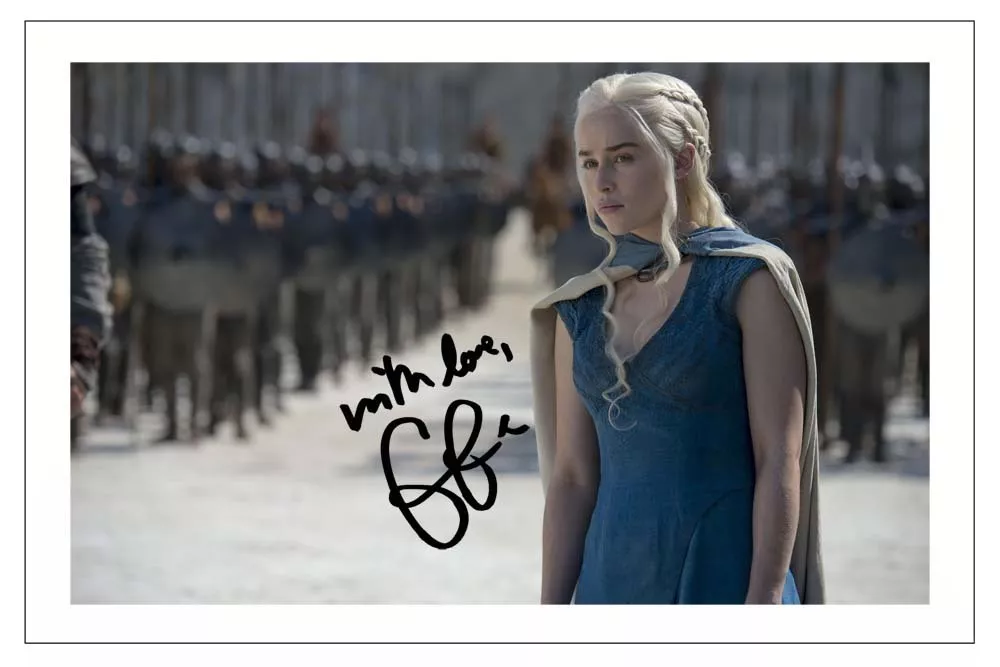 emilia clarke autograph