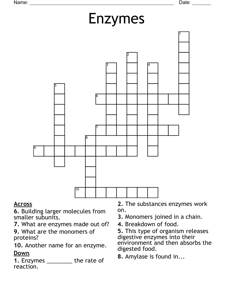 enzyme crossword clue