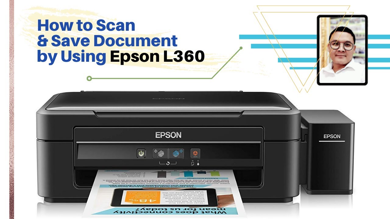 epson l360 scan button