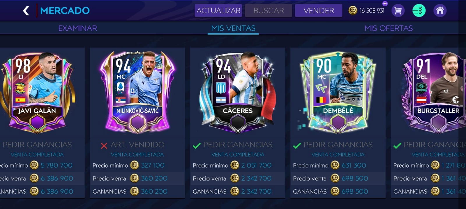 equipo de fifa mobile