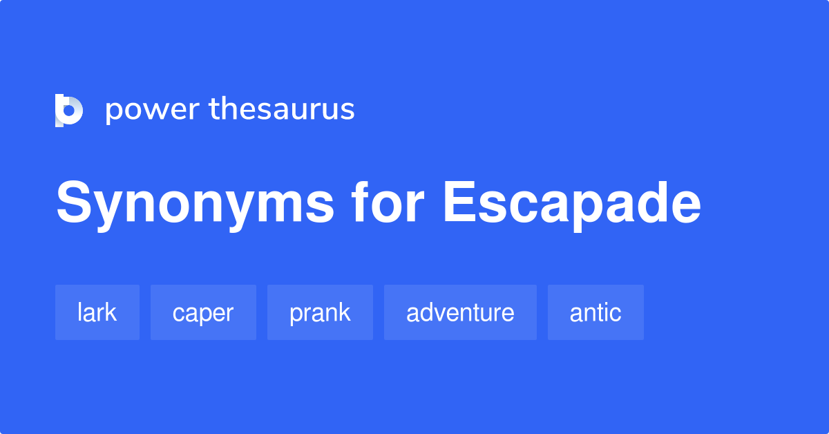 escapade thesaurus