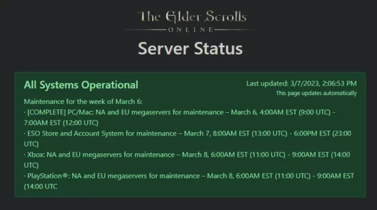 eso server status