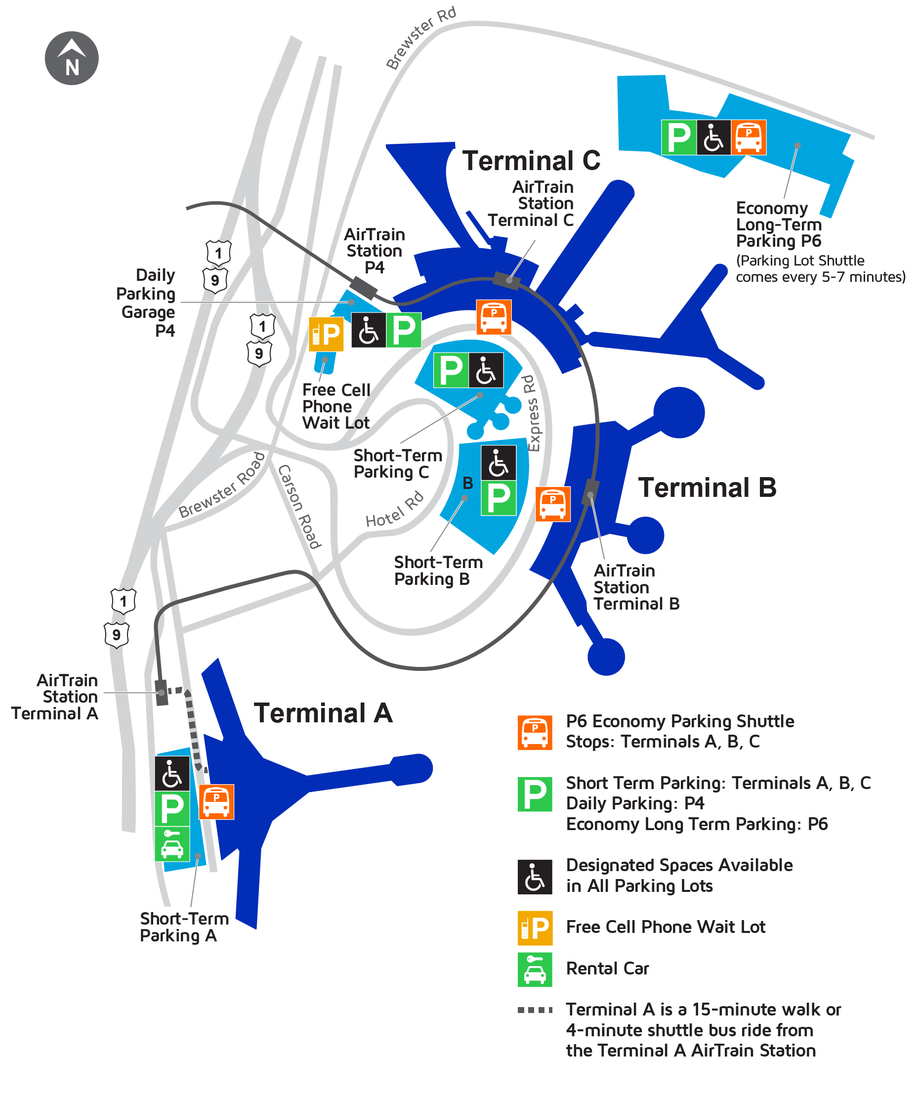 ewr liberty airport map