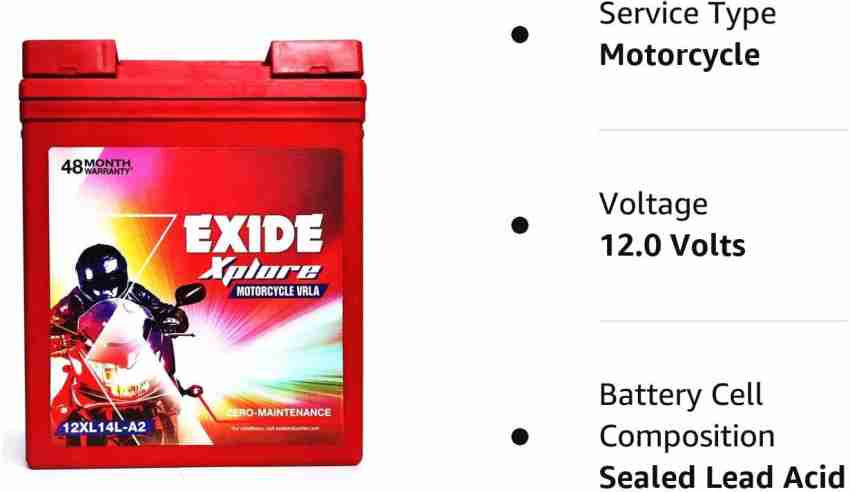 exide 14 lb battery price