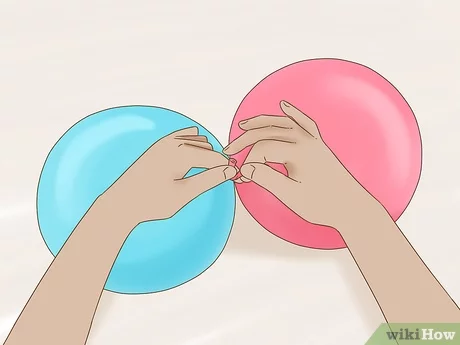 how to tie balloons together