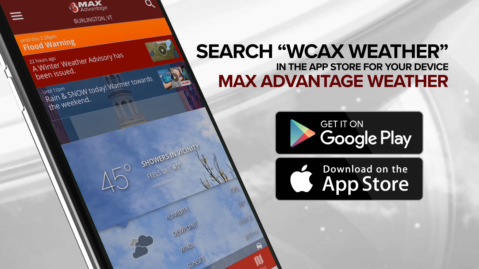 wcax weather report