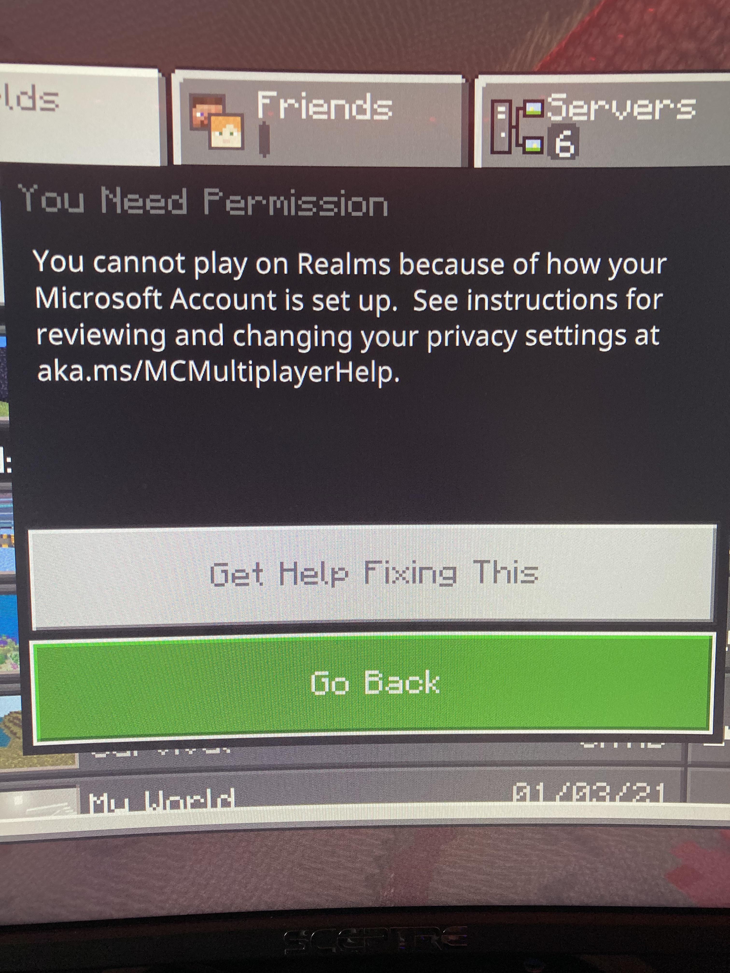 aka ms mc multiplayer help