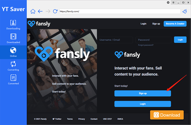 fansly download chrome