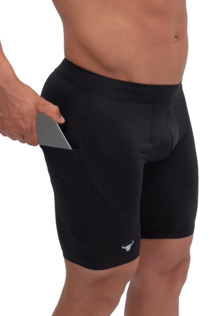 mens spandex shorts