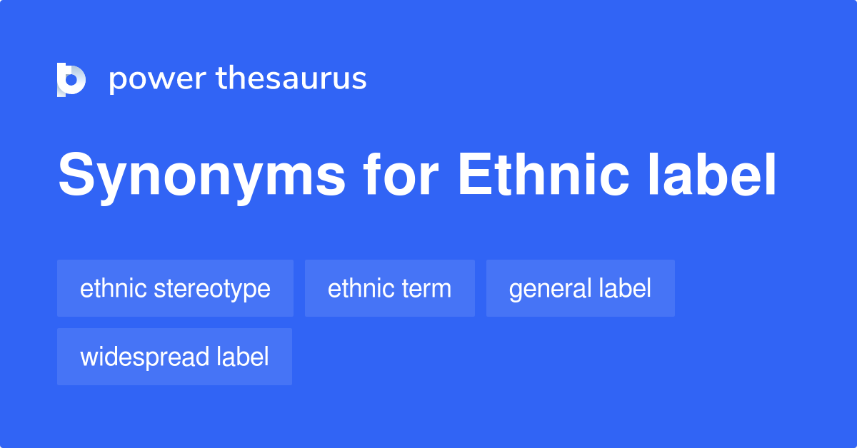 synonyms of ethnicity