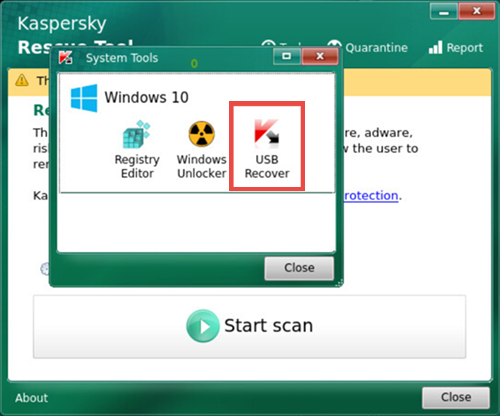 kaspersky recovery disk