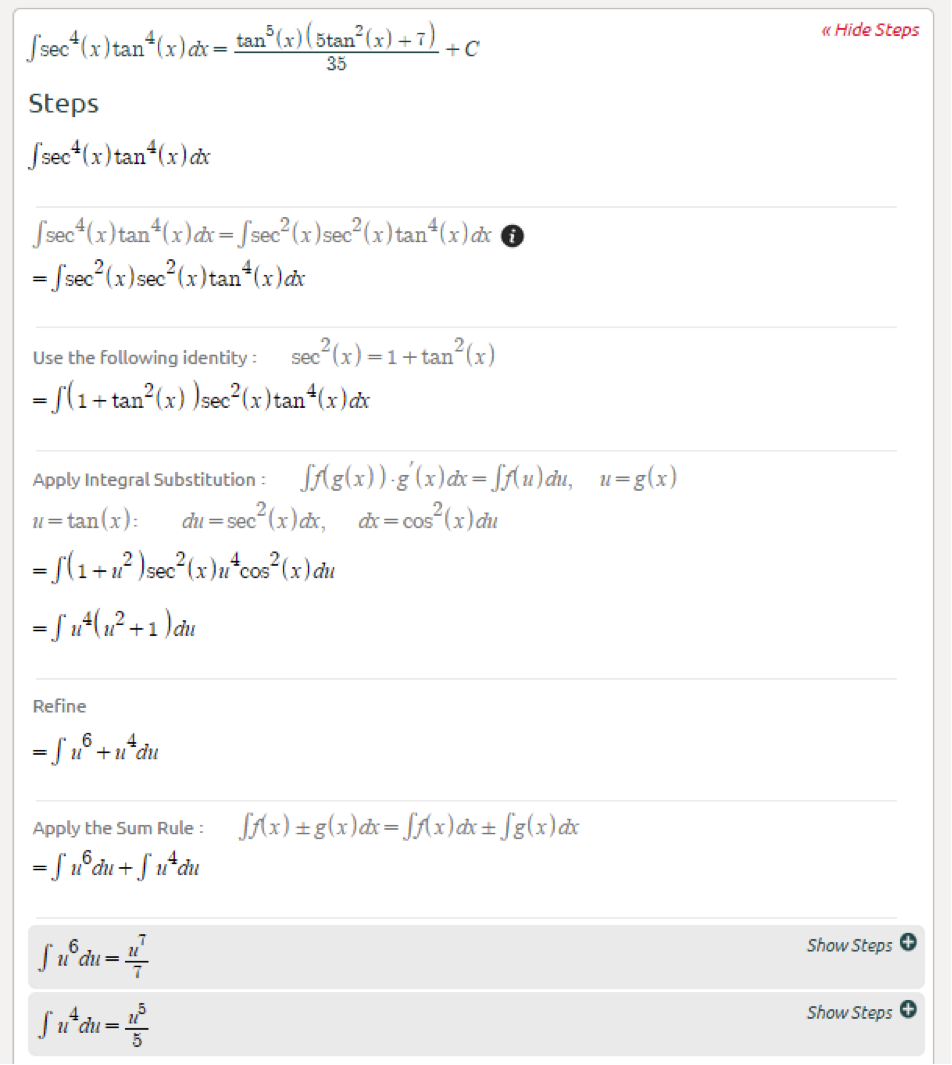 integral calculator with solution