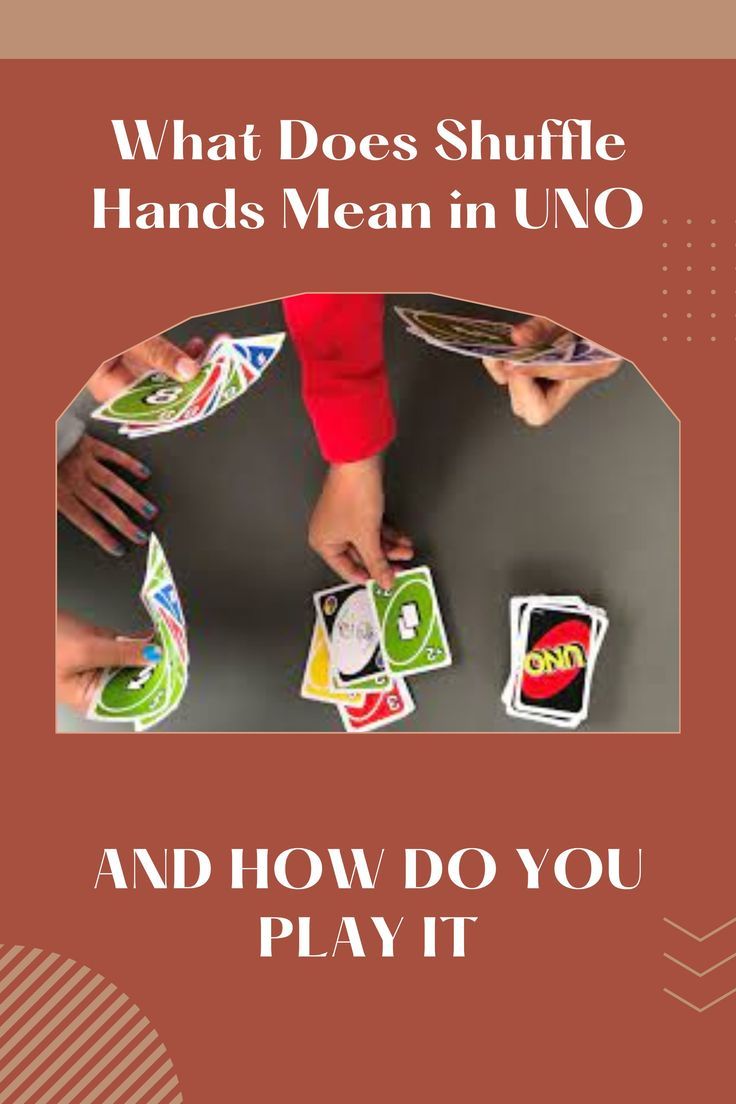 uno shuffle hands rules