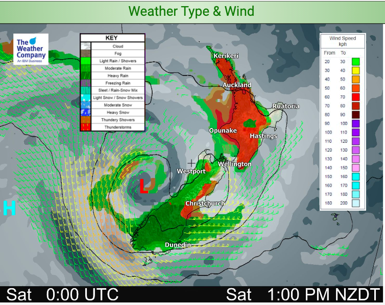 weather new zealand tomorrow