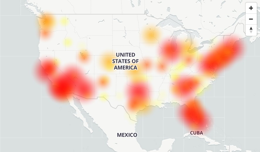 t-mobile outage map