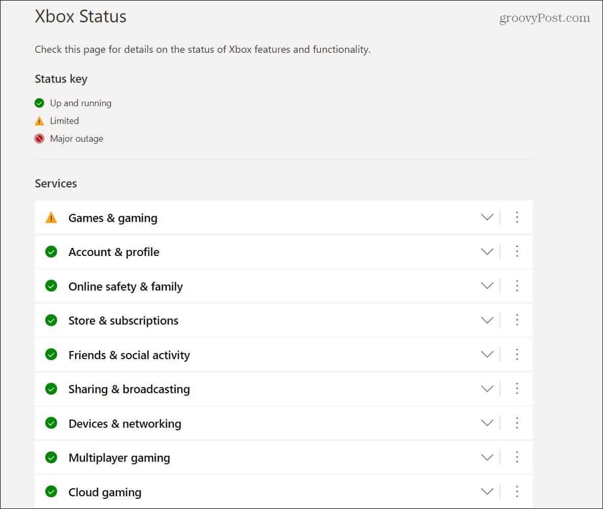 xbox live live status