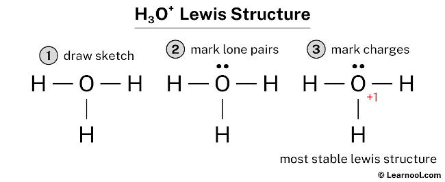 h30+ lewis structure