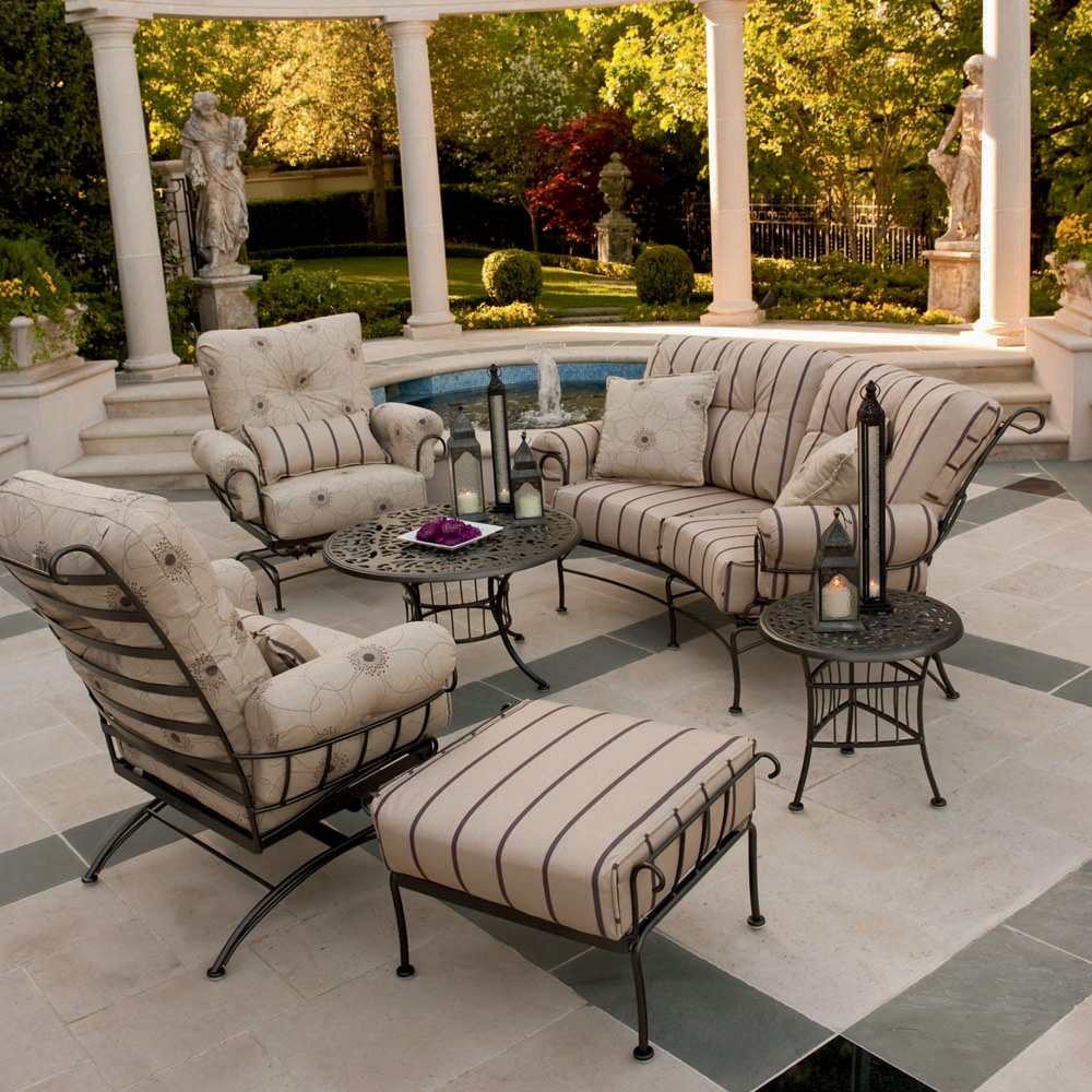 wrought iron patio set