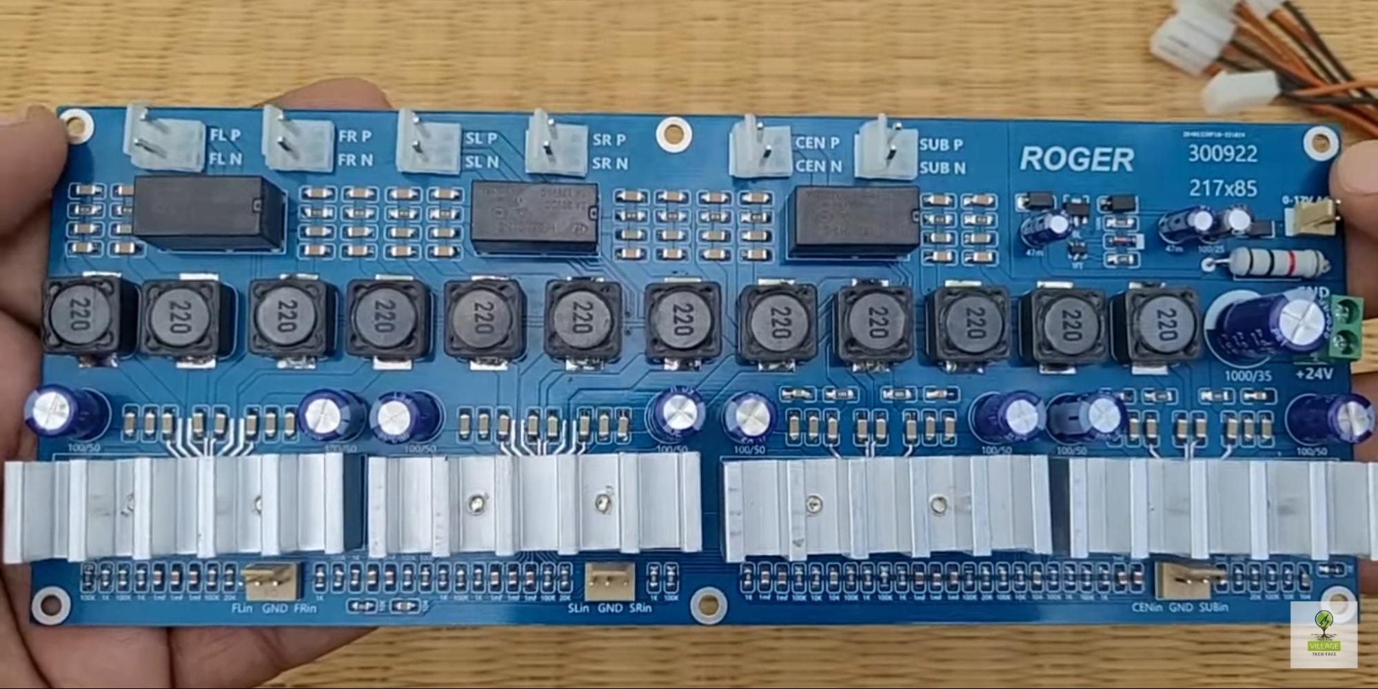 class d 5.1 amplifier board