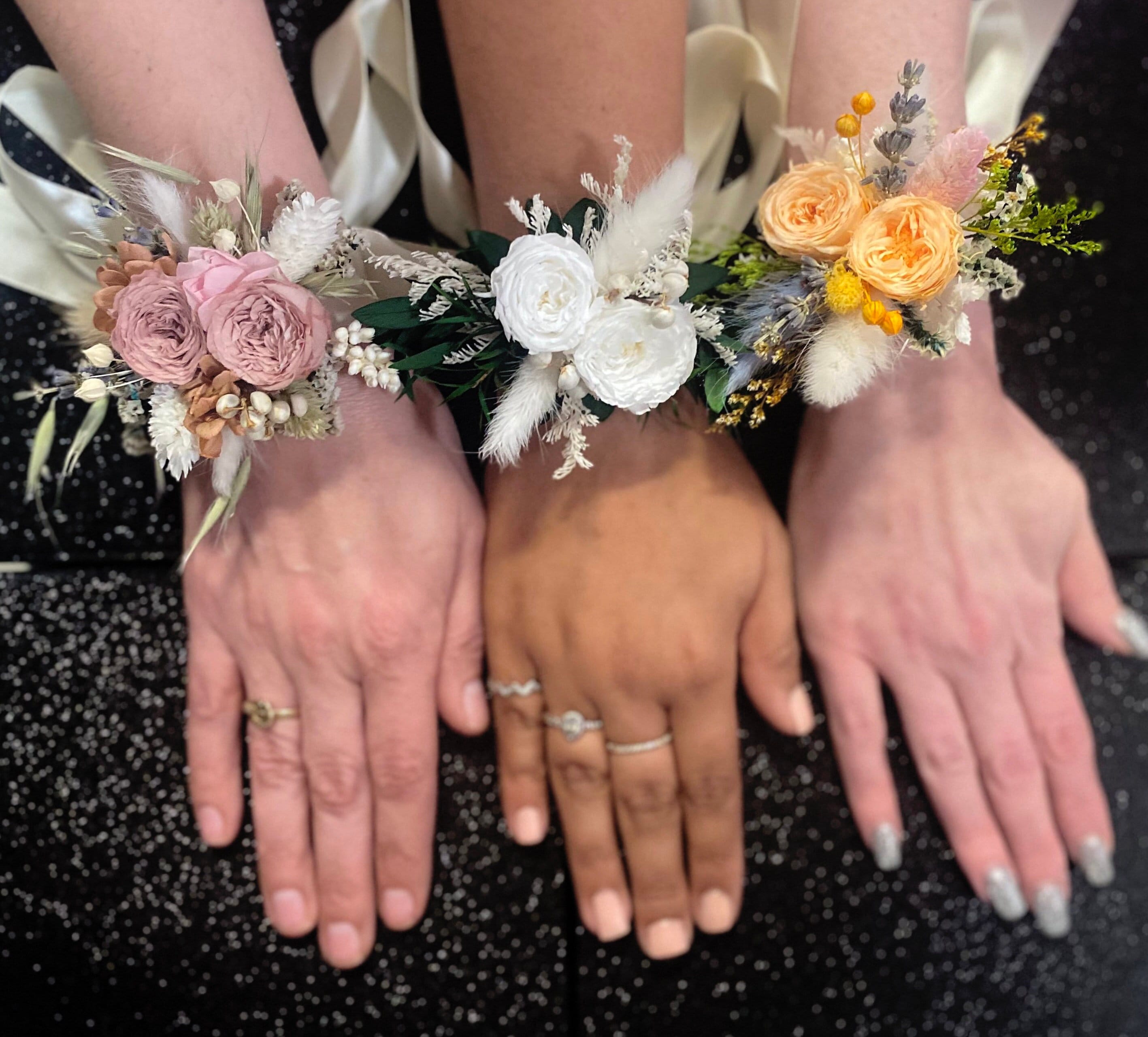 bridesmaid wrist corsage