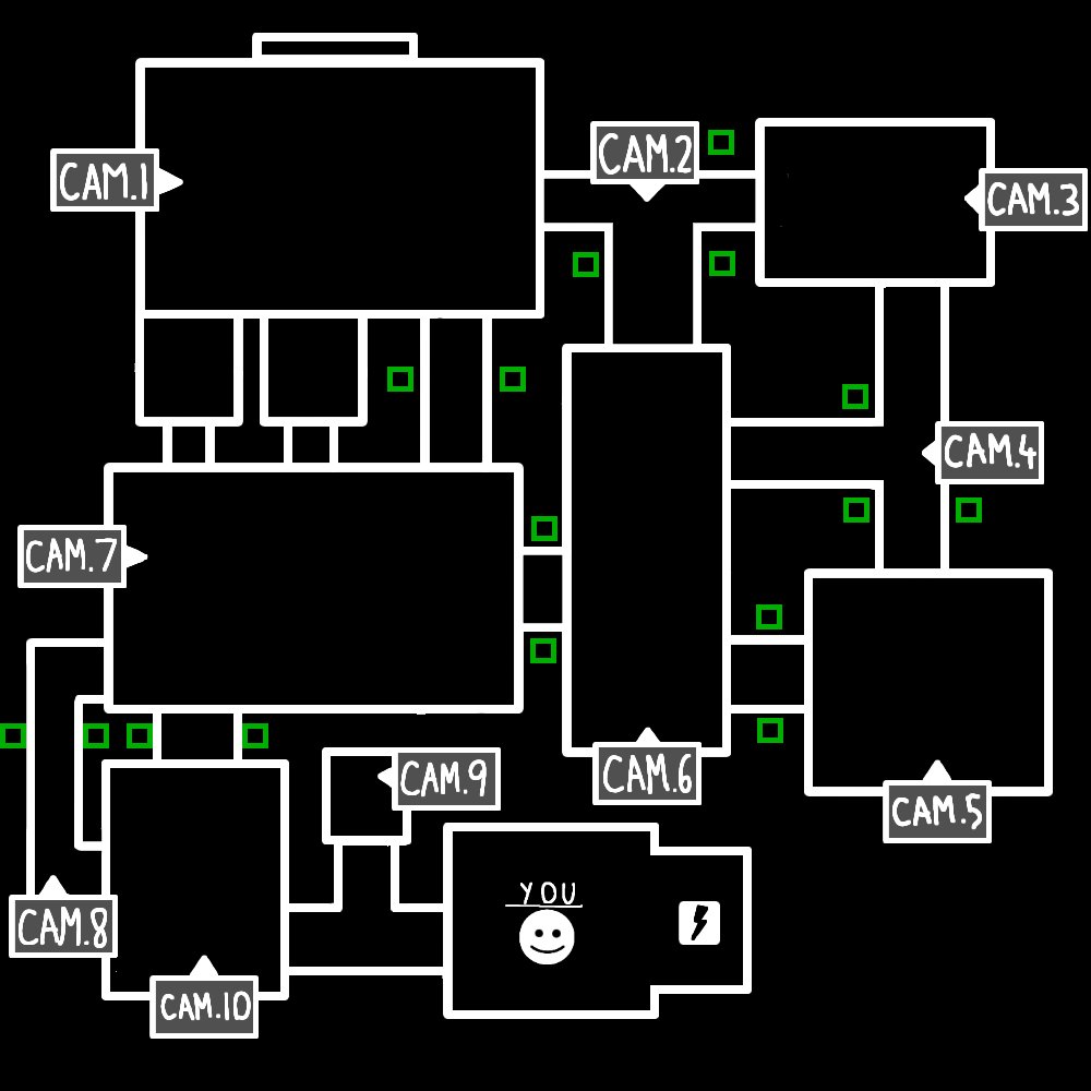 five nights at freddys camera map