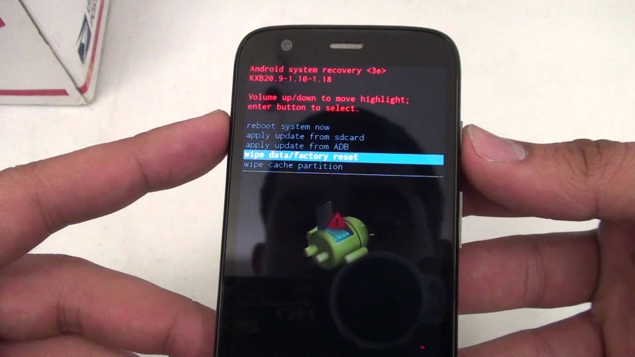 how do i factory reset a motorola