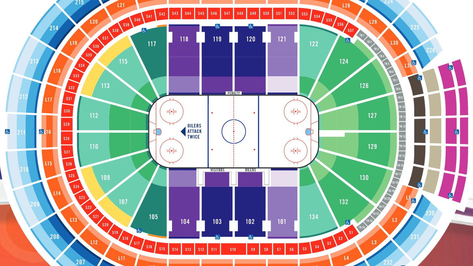 rogers place seat view