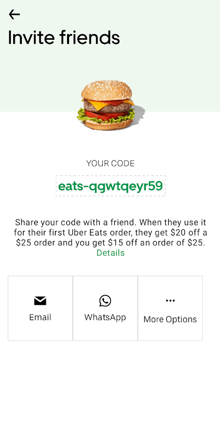 uber eat promo code for existing users