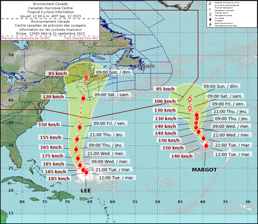 hurricane lee 2023 tracker