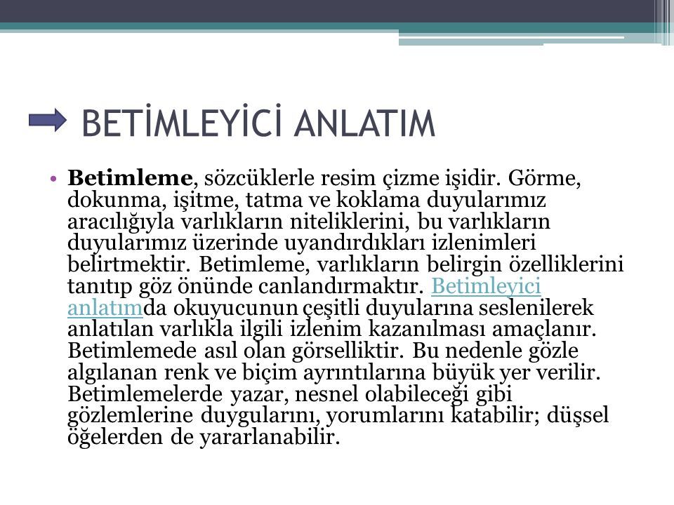 betimleyici ogeler